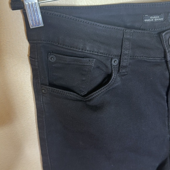 STS Blue Emma Ankle Skinny Cropped Jean Size 32 Black Mid Rise Stretch - Picture 4 of 14